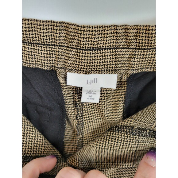 J. Jill Houndstooth Straight Leg Ankle Pants Size M Petite - Picture 5 of 8